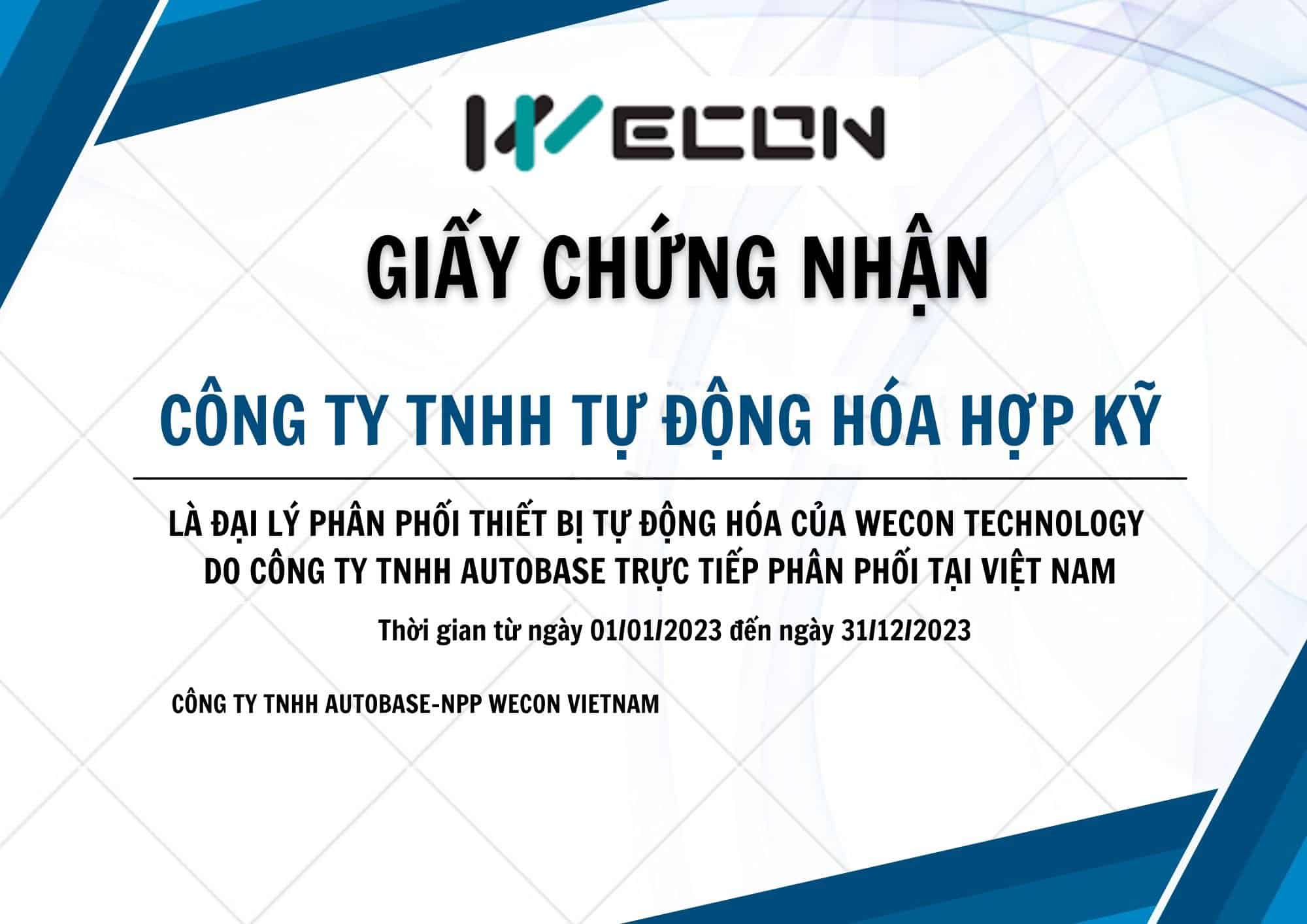 ĐẠi LÝ Wecon